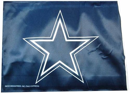 Vista 66 de Rico Industries NFL Double Sided Car Flag - 16" x 19" - Strong Pole That Hooks onto Car/Truck/Automobile