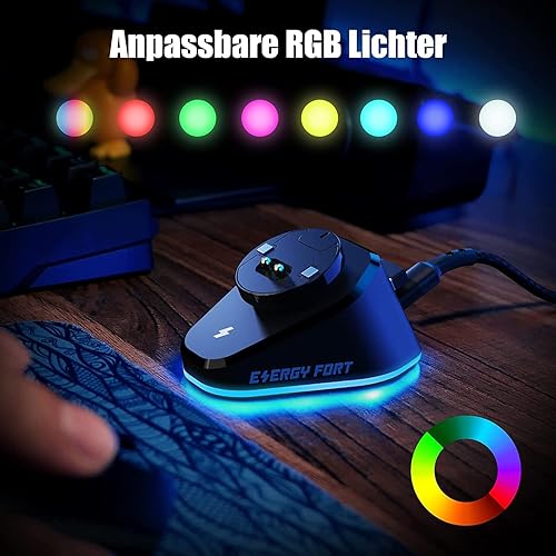 Vista 5 de Base de carga compatible con Razer Wireless MouseLogitech Mouse G Pro X Superlight, G502G502X Lightspeed, G703, G903 Lightspeed Wireless Gaming