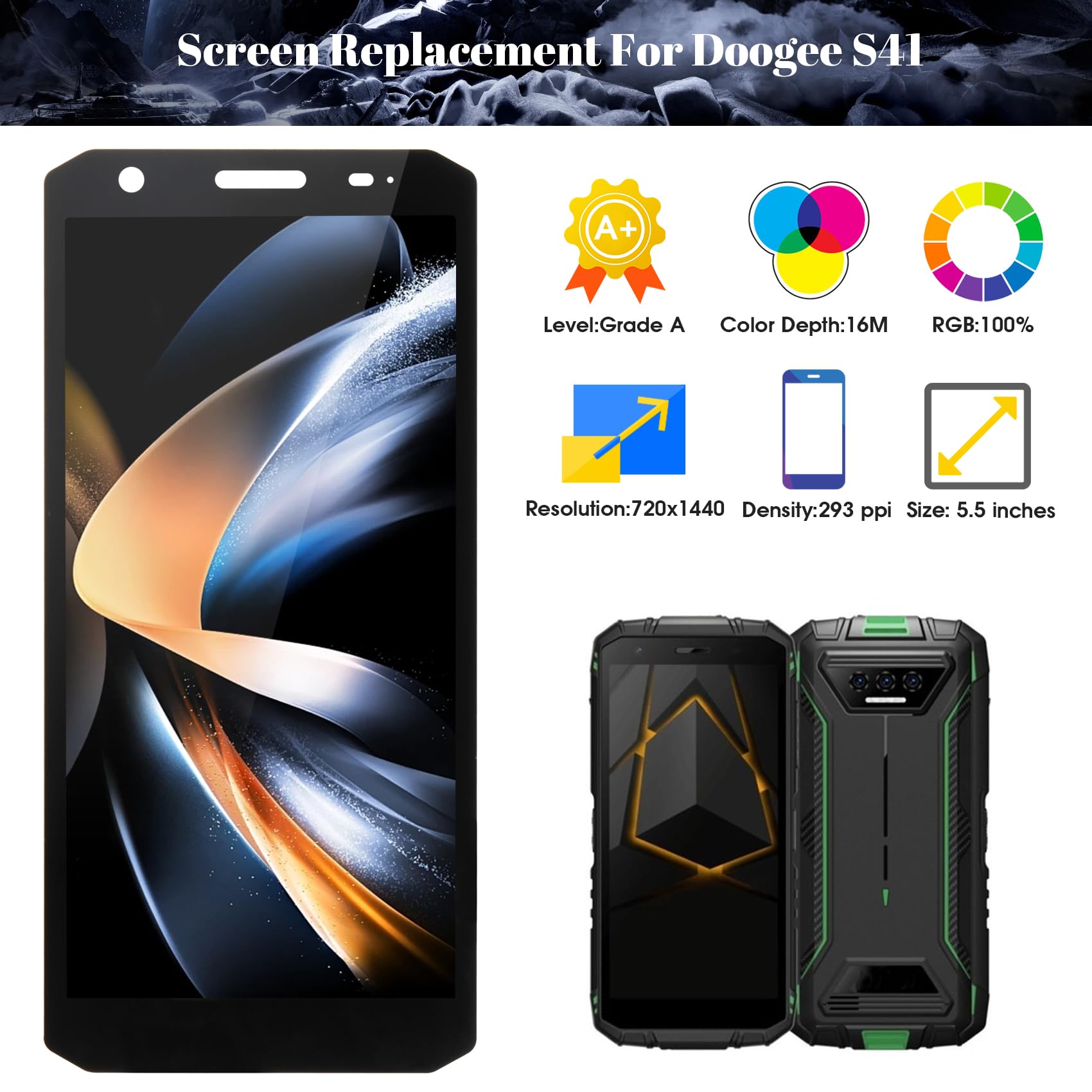 Amazon.com: for DOOGEE S41 / S41 Pro / S41 Plus / S41 Max LCD