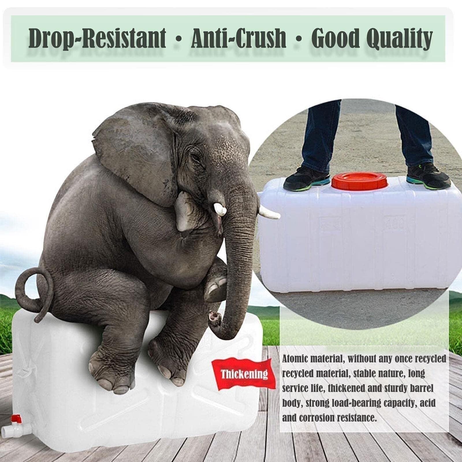 25 L/50 L/100 L/150 L/200 L/300 L Dicker Kunststoff-Wassertank Notfall-Fassbehälter Mit Zapfhahn Und Langlebig Einfach Zu Verwenden