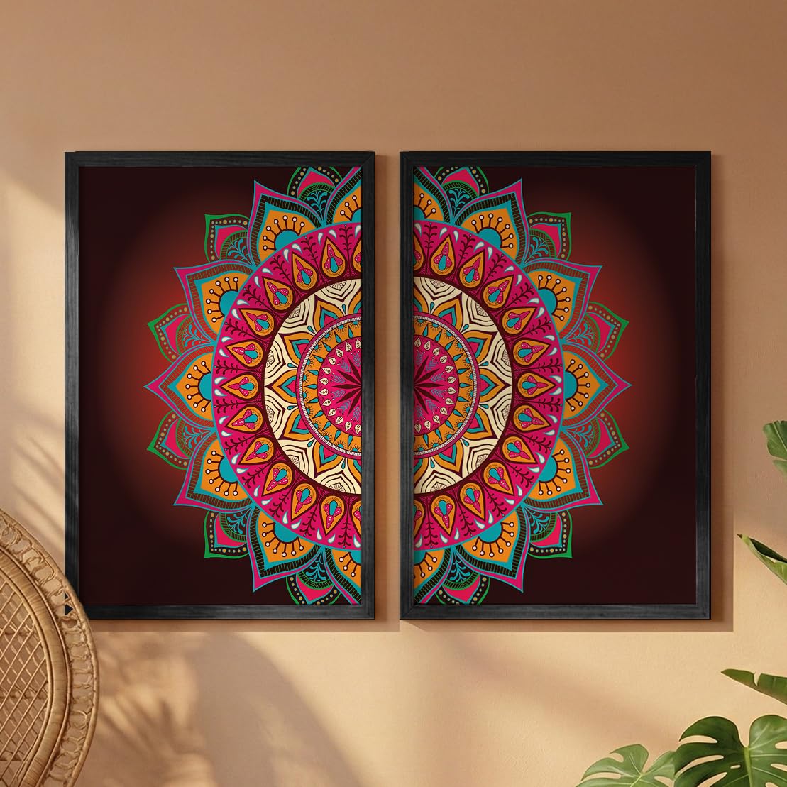 momorin  絵画５点 NoWorries Mandala Wall paintings for wall decoration/Colorful