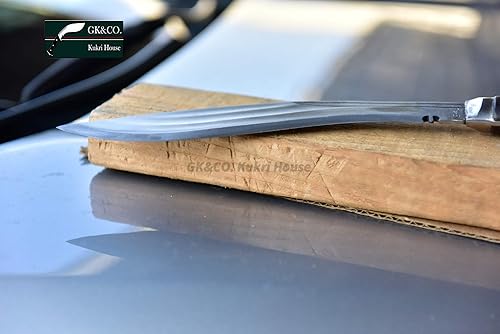 Miniatura 7 de GK&CO. Kukri House Auténtico Kukri/khukuri – Auténtico 10 pulgadas 3 Chirra (3 más completos) La Bestia, mango de madera de espiga completa, funda