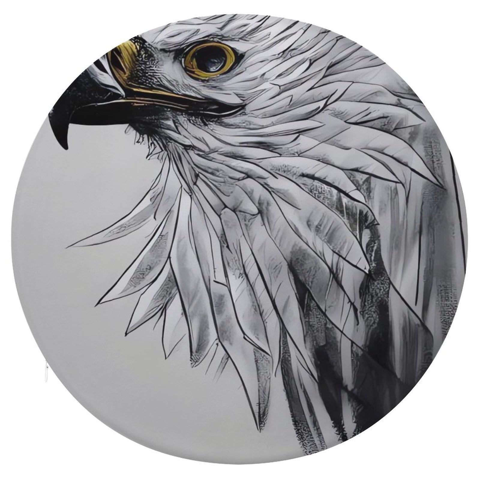 Adfgyerh Style Sketching An Eagle Cushion Memory Foam Pillow Core，Seat Cushion Detachable Design，Chair Cushions Suitable For All Seasons, And Can Be Used In Offices, Dining Rooms, Homes, And Other Settings.
