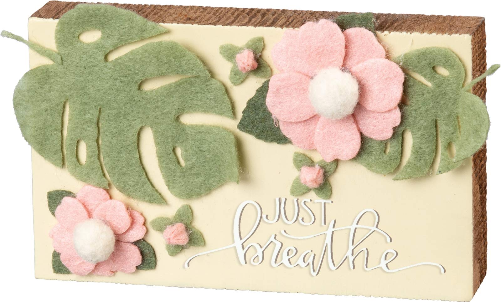 Primitives By Kathy 102548 - Cartel con Texto Just Breathe