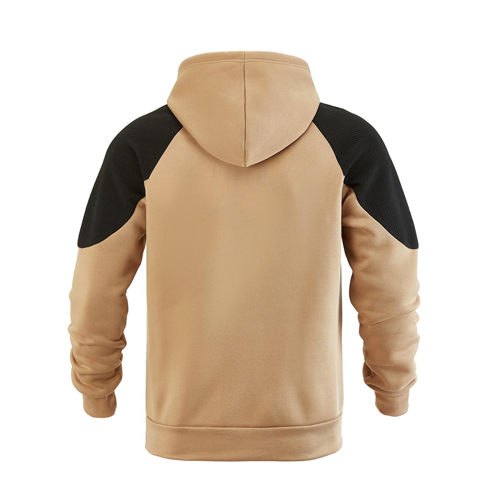 Pullover mit Taschen Herrenpullover Langarm Strickpullover Warm Hoody Oversize Sweatshirts für Herren Kapuzenshirt Farbblock