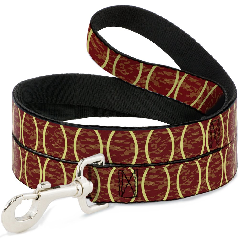 Laisse pour chien Buckle Down Anneaux Camo Burnt Orange Jaune 1m80