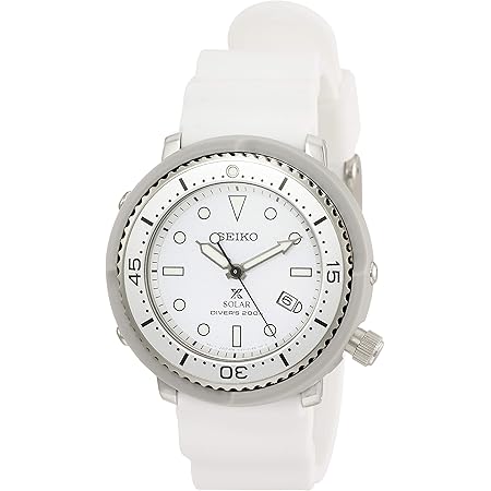 Amazon セイコーウォッチ 腕時計 プロスペックス ソーラー Lowercaseプロデュースモデル 空気潜水用0m防水 白文字盤 外胴 ダイバーズ 逆回転防止ベゼル Stbr021 ホワイト メンズ腕時計 腕時計 通販