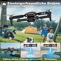 TTROARDS TT19 Mini Drón 1080p Kamerával - 180° Akadályérzékelés, 40 km/h Sebesség, 5G WiFi, Állítható Kamera, Összecsukható Quadkopter Kezdő 6
