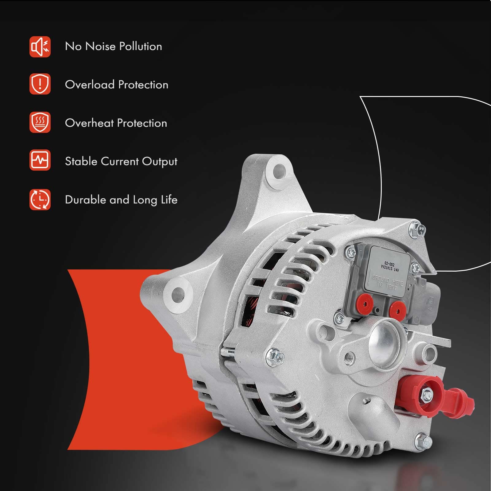 130A Alternator For Ford F150 Expedition E-Series 1997-2002 V8 4.6L 5.4L Engines