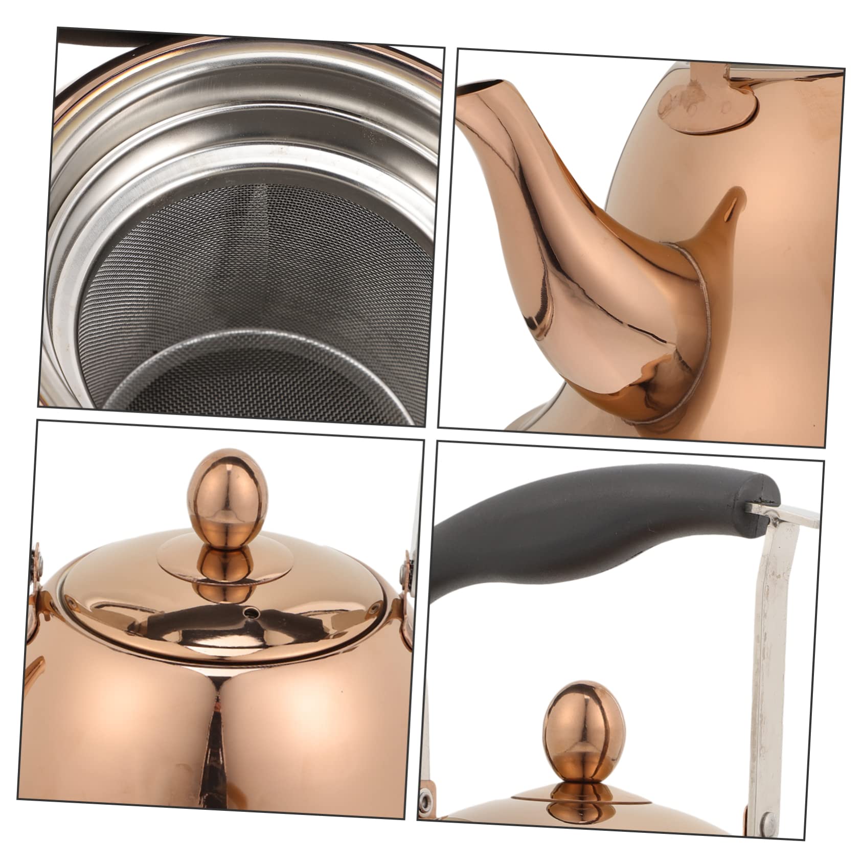 Teiera con fischio Bollitore Fornello Teiere teteras para hervir agua teiera con infusore Teiere con fischio Teiera da campeggio Teiera in metallo Riscaldatore per pentole bollente in acciaio inossi