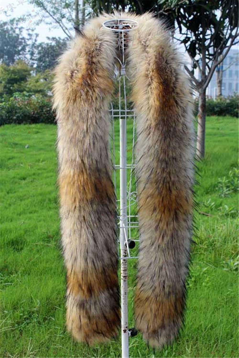 Long Men Women Faux Fur Collar Winter Warm Wrap Stole Scarf Shawl Shrug - Image 7