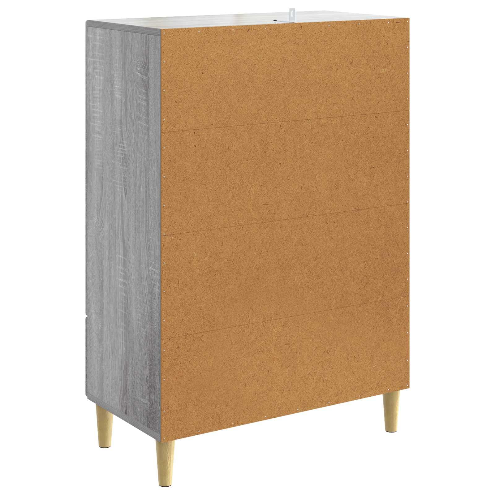 Credenza grigio Sonoma, 66 x 34,5 x 95 cm, comò in legno