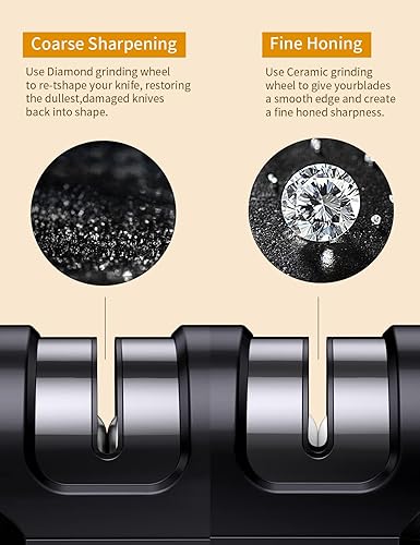 Miniatura 4 de Afiladores de cuchillos de mano,Afiladores de cuchillos,Sacapuntas de cuchillo portátil de cocina,Afiladores de cuchillos para cocina,Cuchillos de