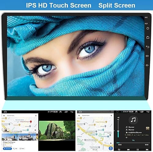 Miniatura 6 de Android 13.0 doble DIN estéreo para coche Hyundai Sonata 2015-2017 9 pulgadas HD pantalla táctil audio multimedia receptor con Carplay Android Auto