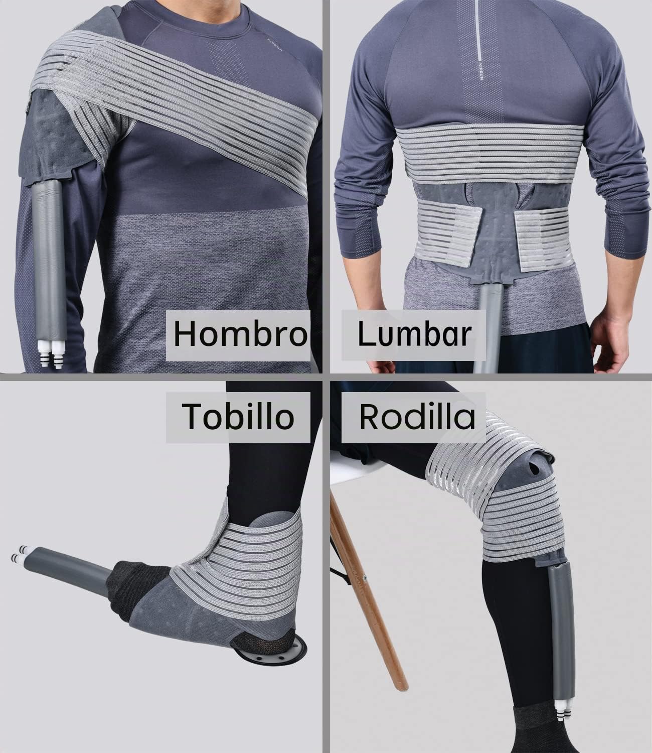 NEHOO Sistema de terapia de frío, máquina programable de terapia de hielo, paquete frío de crioterapia continua posoperatoria, almohadilla universal para rodilla, tobillo, cervical, espalda y pierna