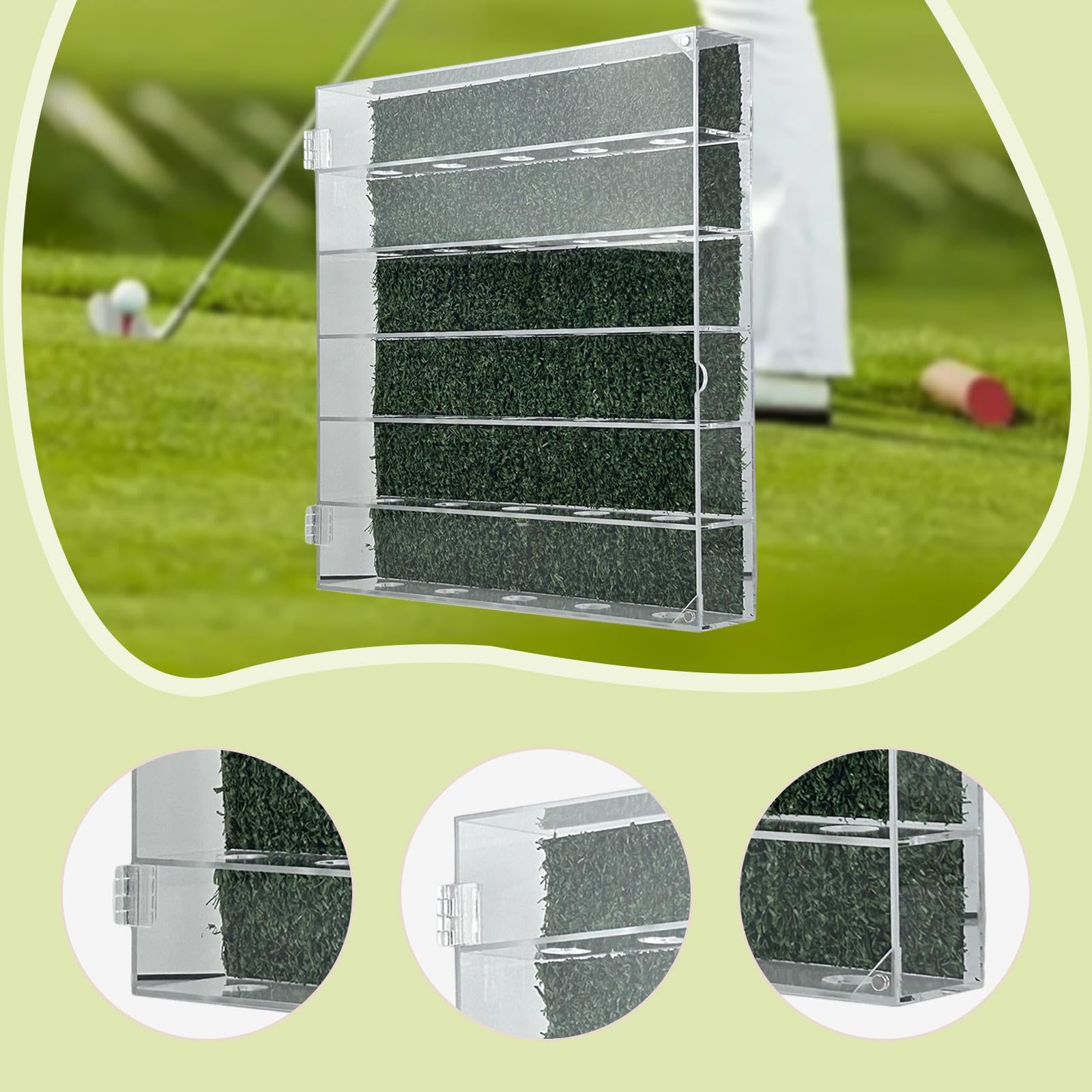 Vetrina per Palline da Golf Regalo per Golfisti Porta Palline da Golf Supporto per da per Soggiorno