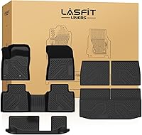 Vista 33 de LASFIT Tapetes de elastómero termoplástico para 1a y 2a fila de asientos de auto, para todo tipo de clima