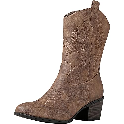 GLOBALWIN Women's The Western Cowboy Cowgirl Boots