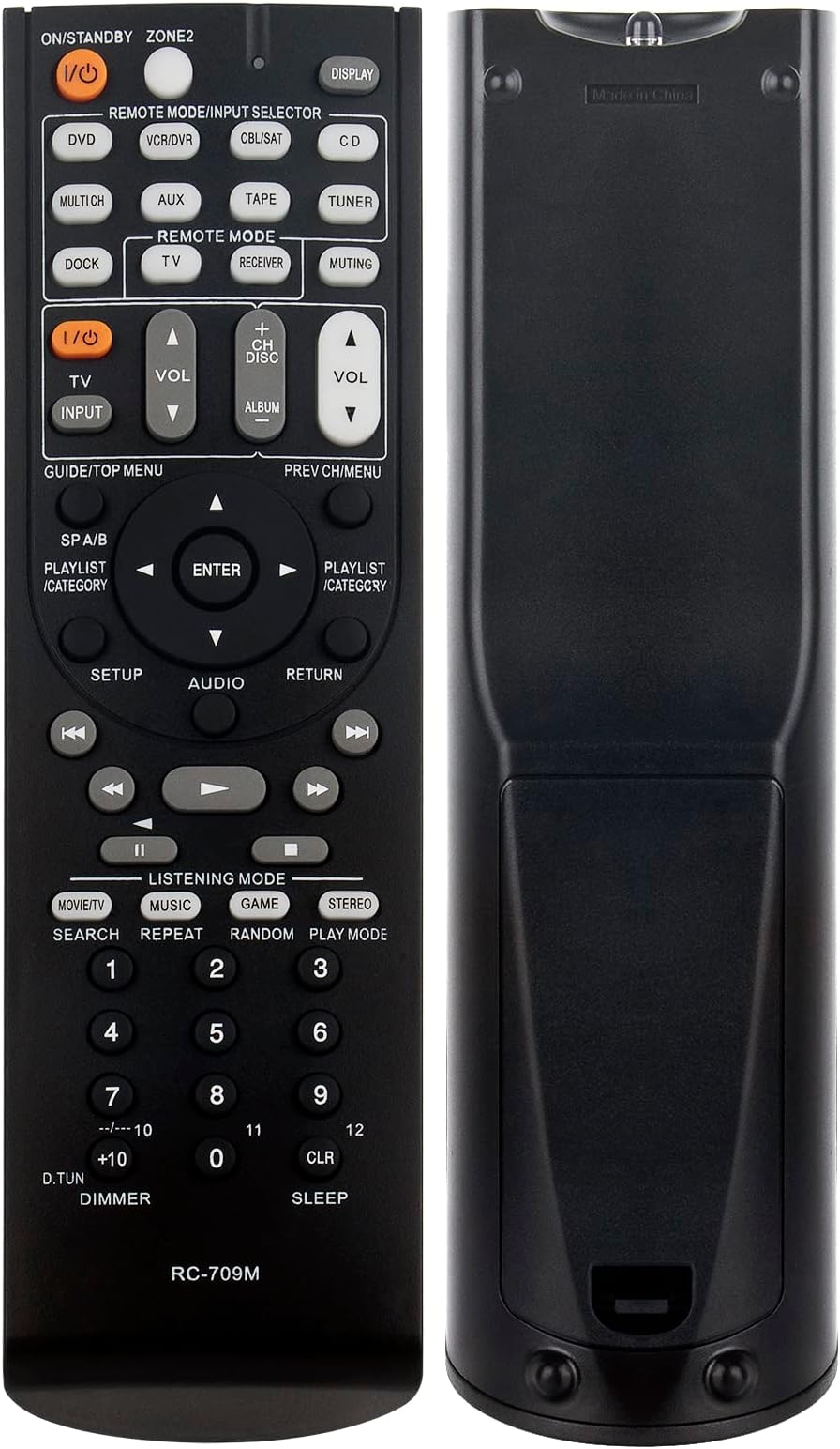 ALLIMITYRC-709M Replacement Remote Control fit for Onkyo AV Receiver TX-SR506 TX-SR576 TX-SR506B TX-SR506S TXSR506 TXSR576 TXSR506B TXSR506S