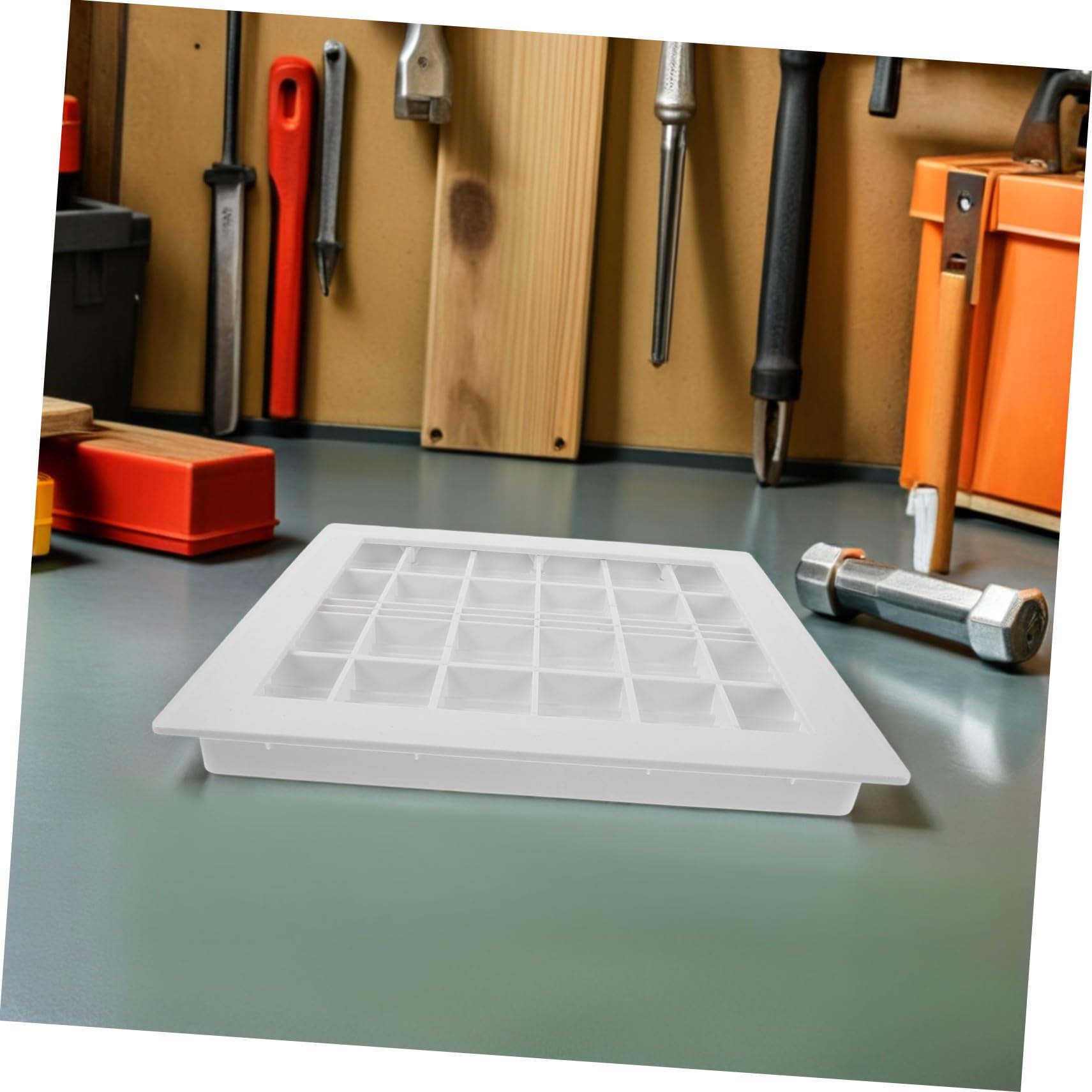 VANZACK 30x30 Tapa Abs Cuadrada para Piscina Principal Desagüe de Cm Blanco