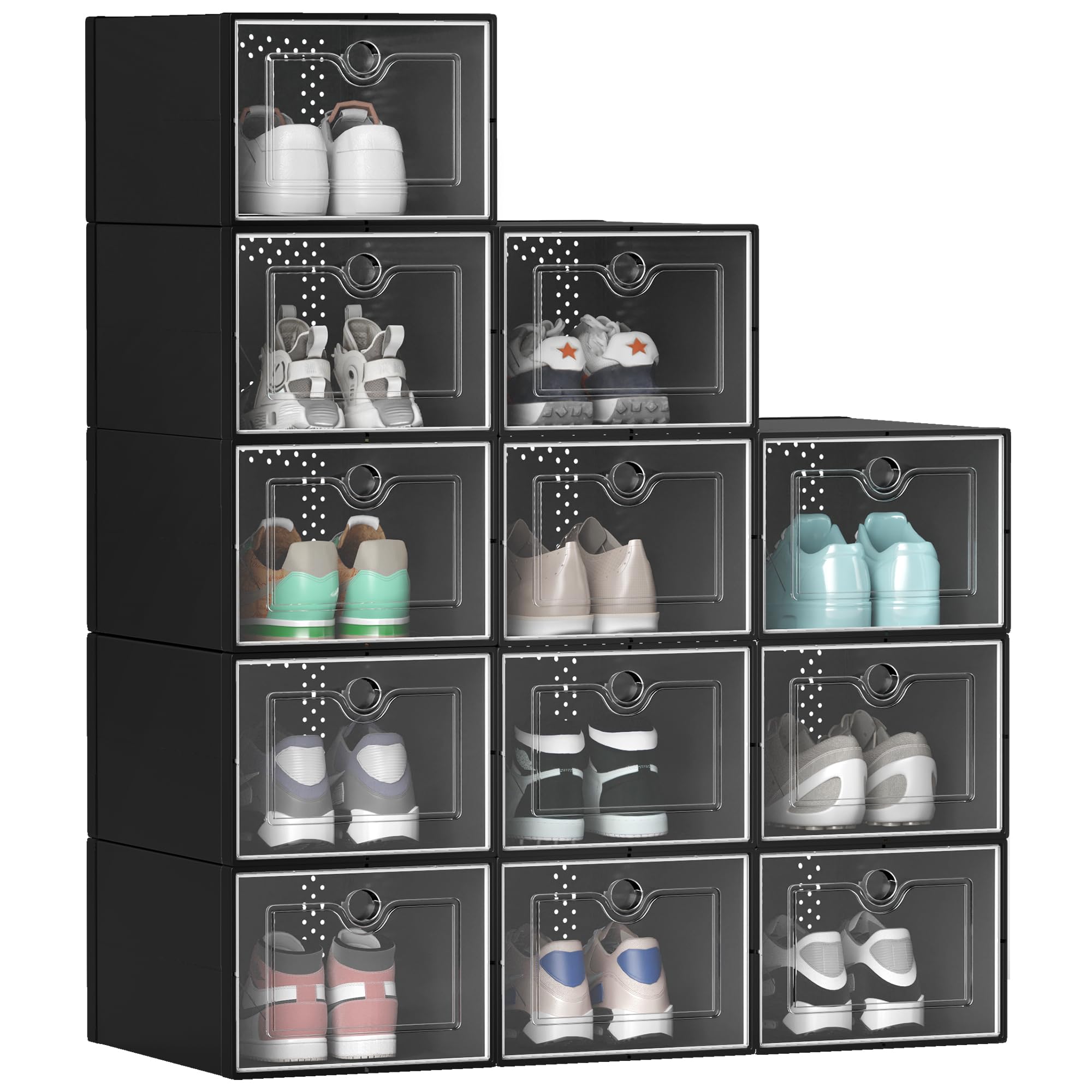 ヒステリックグラマー　STACKABLE SNEAKERS RACK Amazon.com: Stackable modern vertical multi-layer