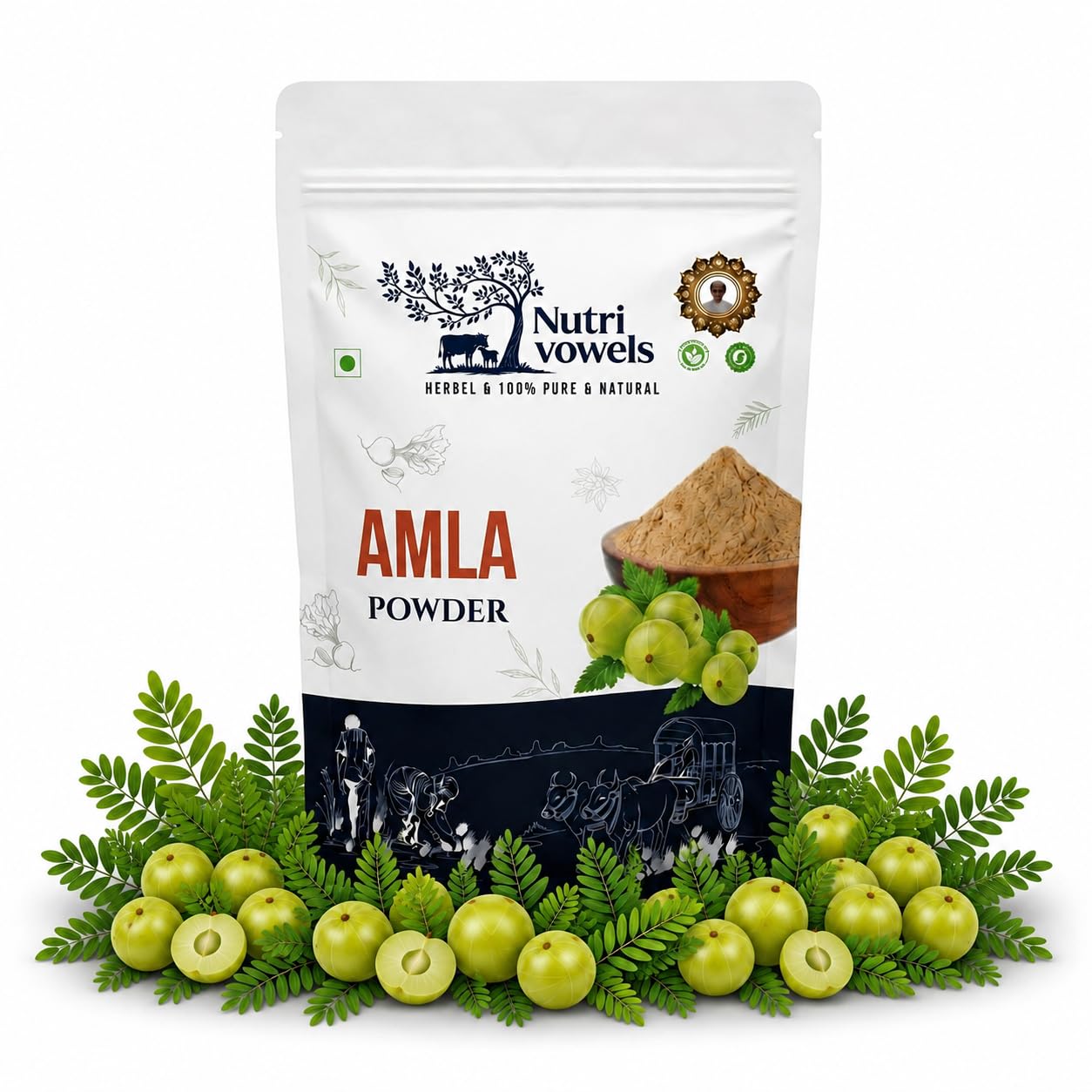 [BRSRGC34PMIAACL3] Amla Powder 200g | Pure Amla Powder | Indian Gooseberry Powder | Amlaki Churna | Herbal Powder for Hair Care & Face Packs | Natural Dried Amla Fruit