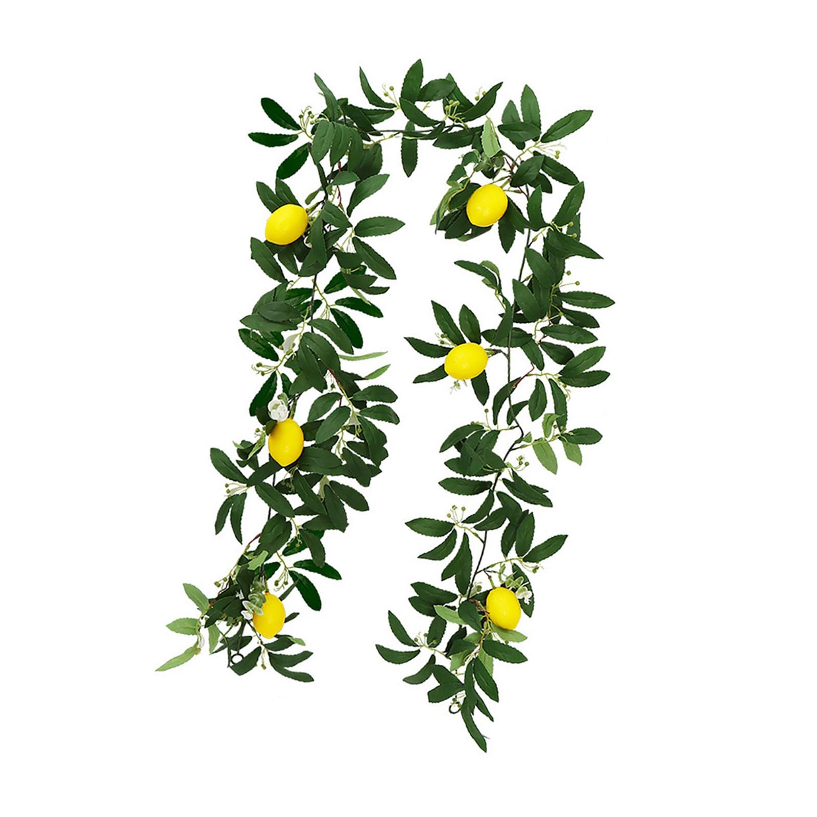 Yhplxyuus Flexible Artificial Citrus Branches, Faux Greenery Centerpiece for Restaurant Festive Decor Fragrances Release Artificial Plant