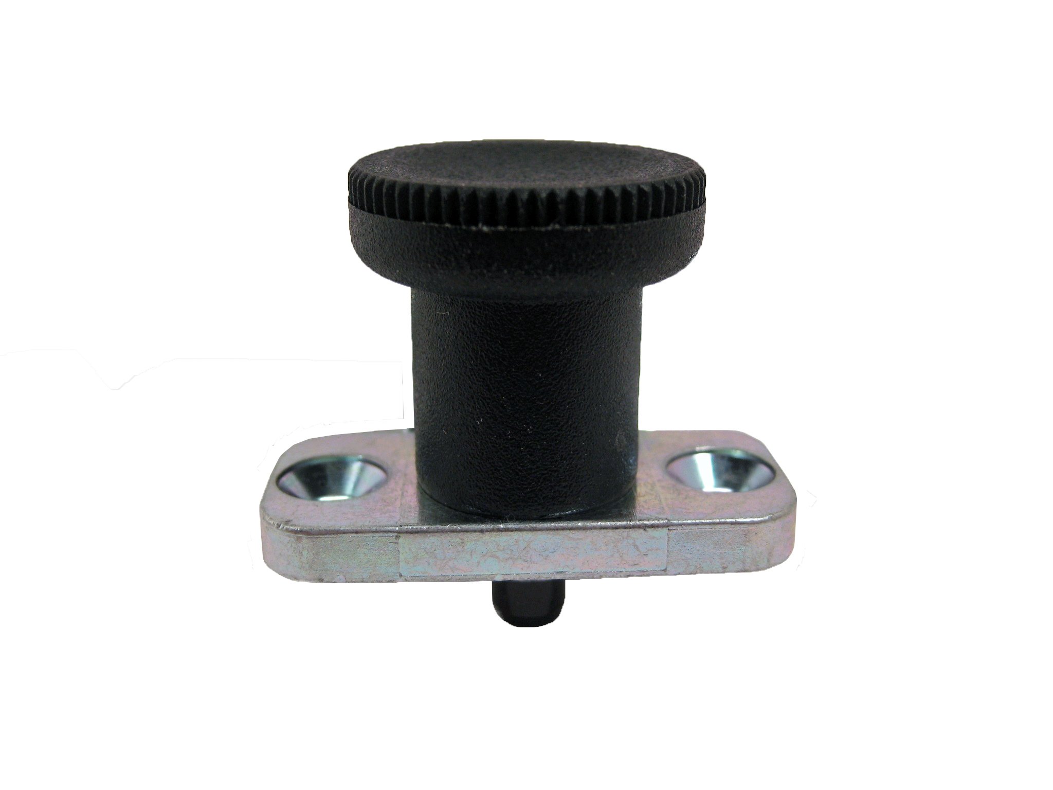 GN 608 Series Steel Non Lock-Out Type Plate Mount Indexing Plunger, 10mm Hub Diameter, 45mm Length