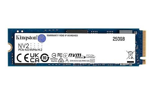 Kingston NV2 NVMe PCIe 4.0 Internal SSD 250GB M.2 2280 - SNV2S/250G