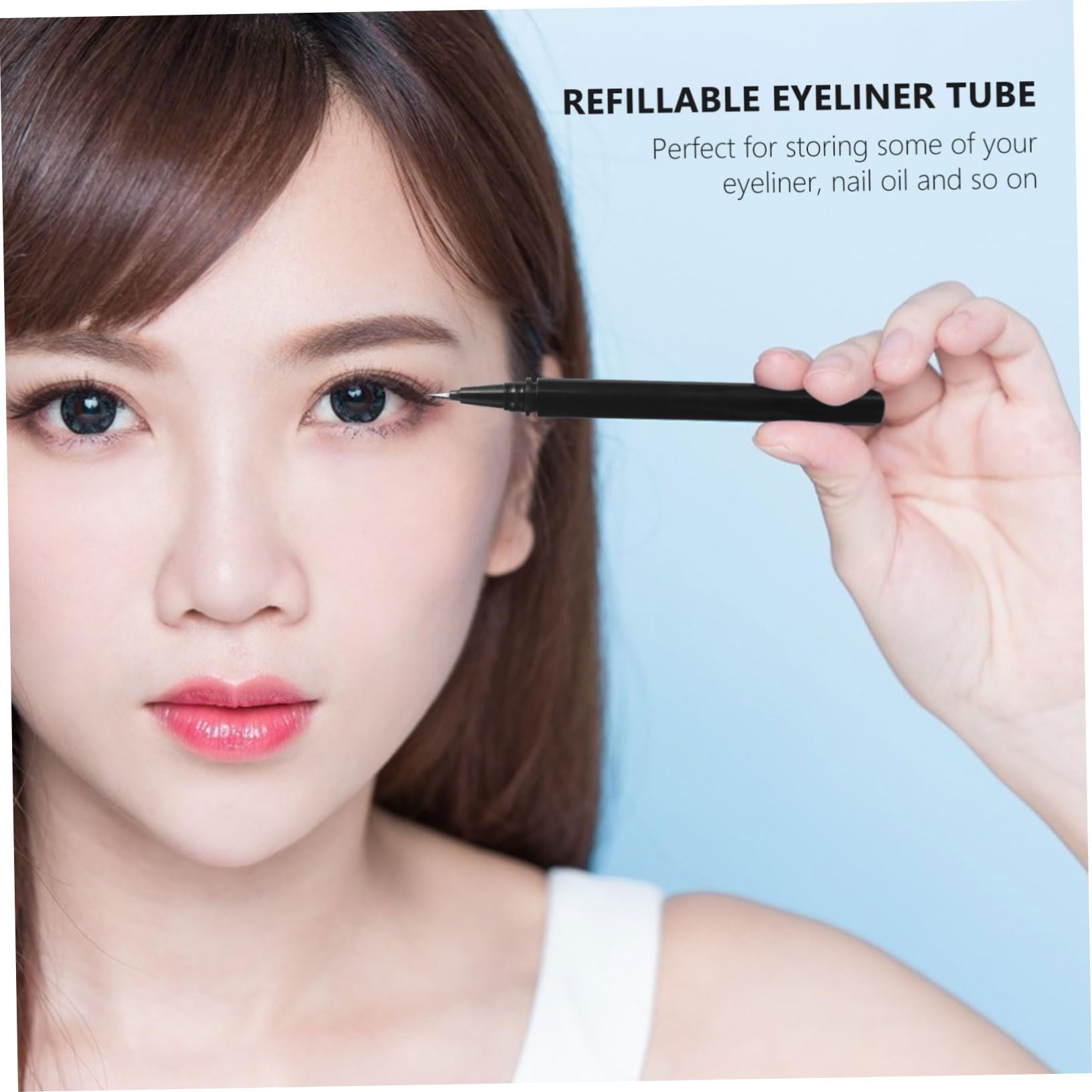 Didiseaon 9pezzi Eyeliner Ricaricabile Assortiti Tubetti Vuoti Per Eyeliner Per Facile Design Portatile e