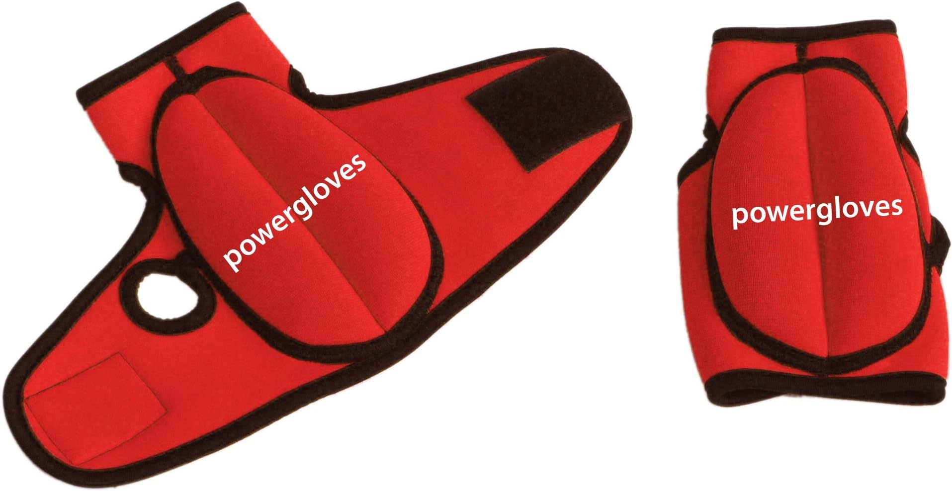 Powergloves Weighted Workout Gloves Large - 4lb/pair Red