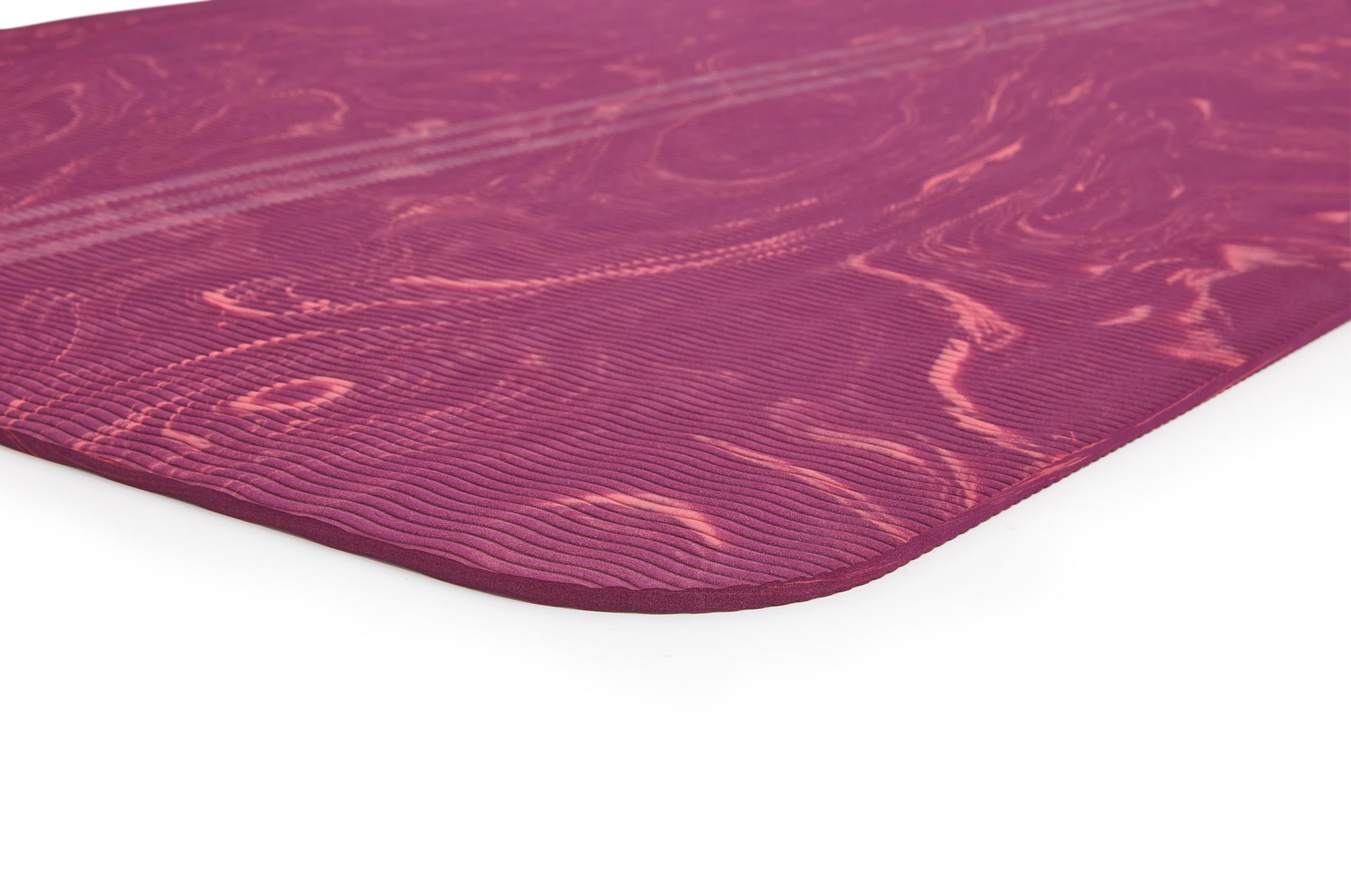 adidas Camo Yogamatte in 5mm - PVC-freie und rutschfeste Yogamatte mit Tragegurt im coolen Design für ihre Yoga und Pilates Session I Länge 173cm I Breite 61cm