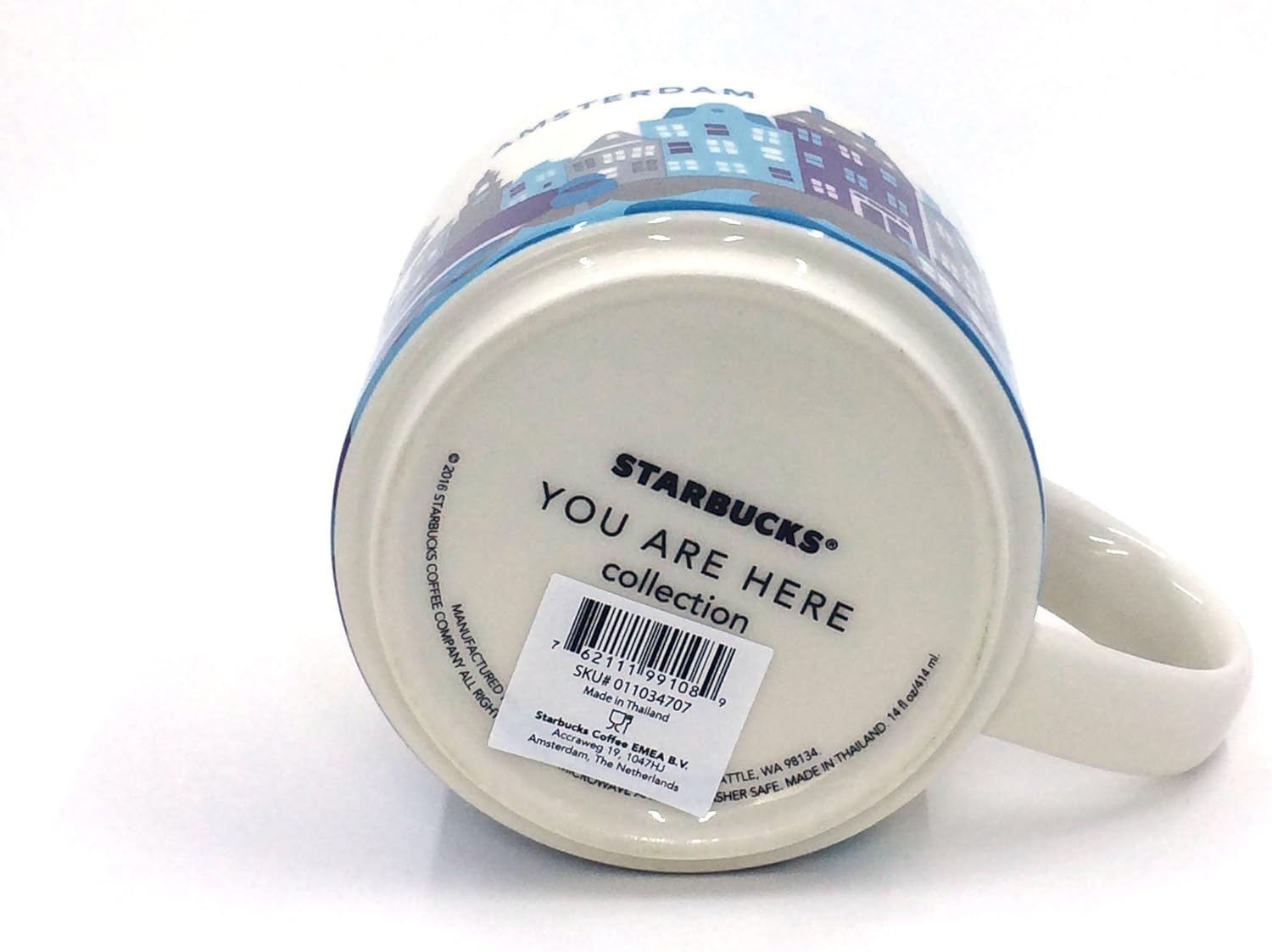 Starbucks You Are Here Amsterdam Ceramic Coffee Mug New with Box