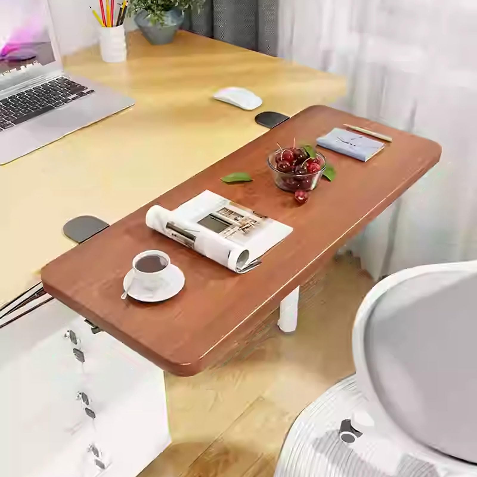 Desk Extender Tray,Ergonomics Desk Extender,Foldable Desk Extender,Keyboard Extension Table,Clamp On Keyboard Table Mount,Table Extender,Sturdy,Easy To Install,For Home And Office