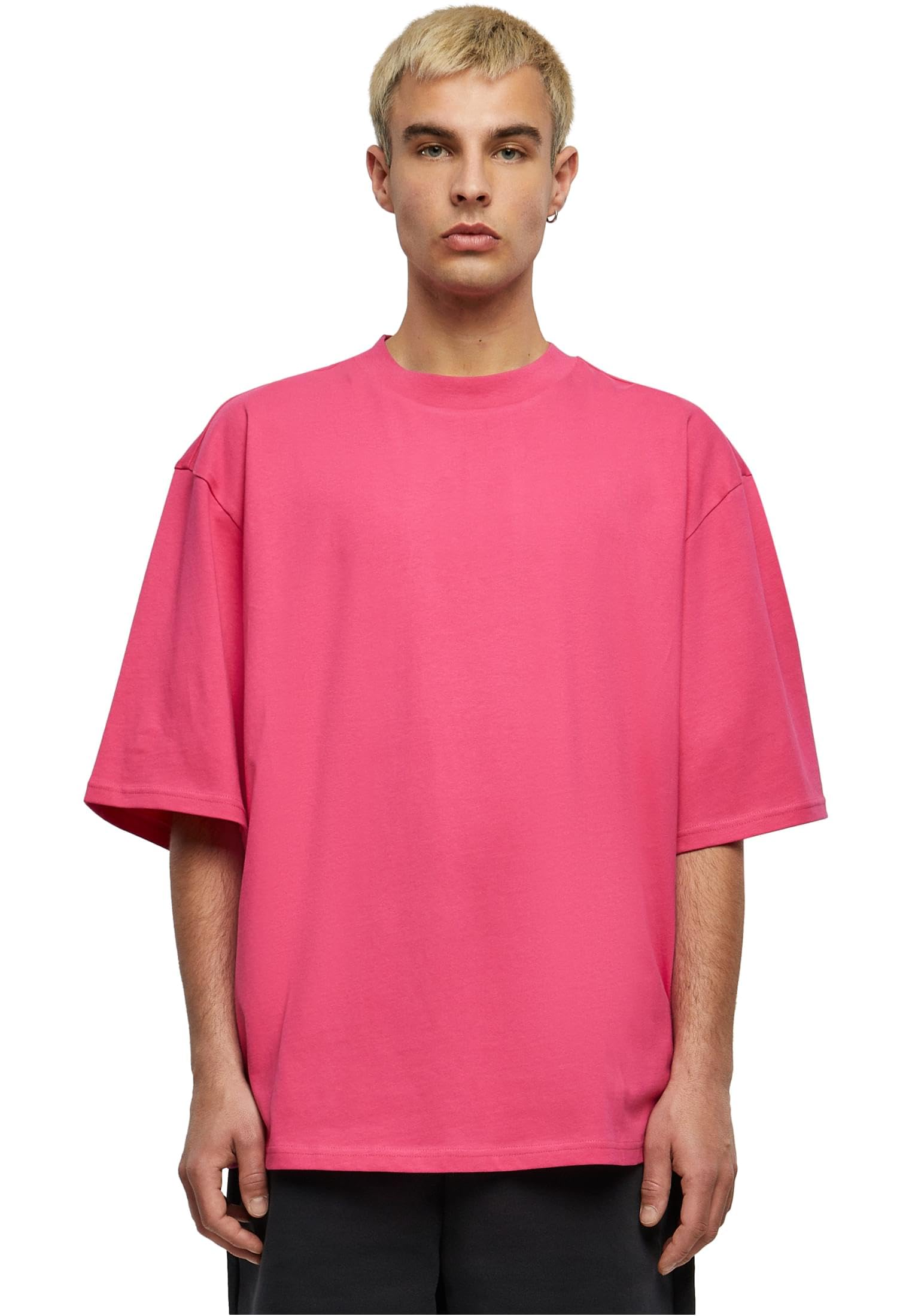 Build your Brand Men's T-Shirt, Hibiscus Pink, XS