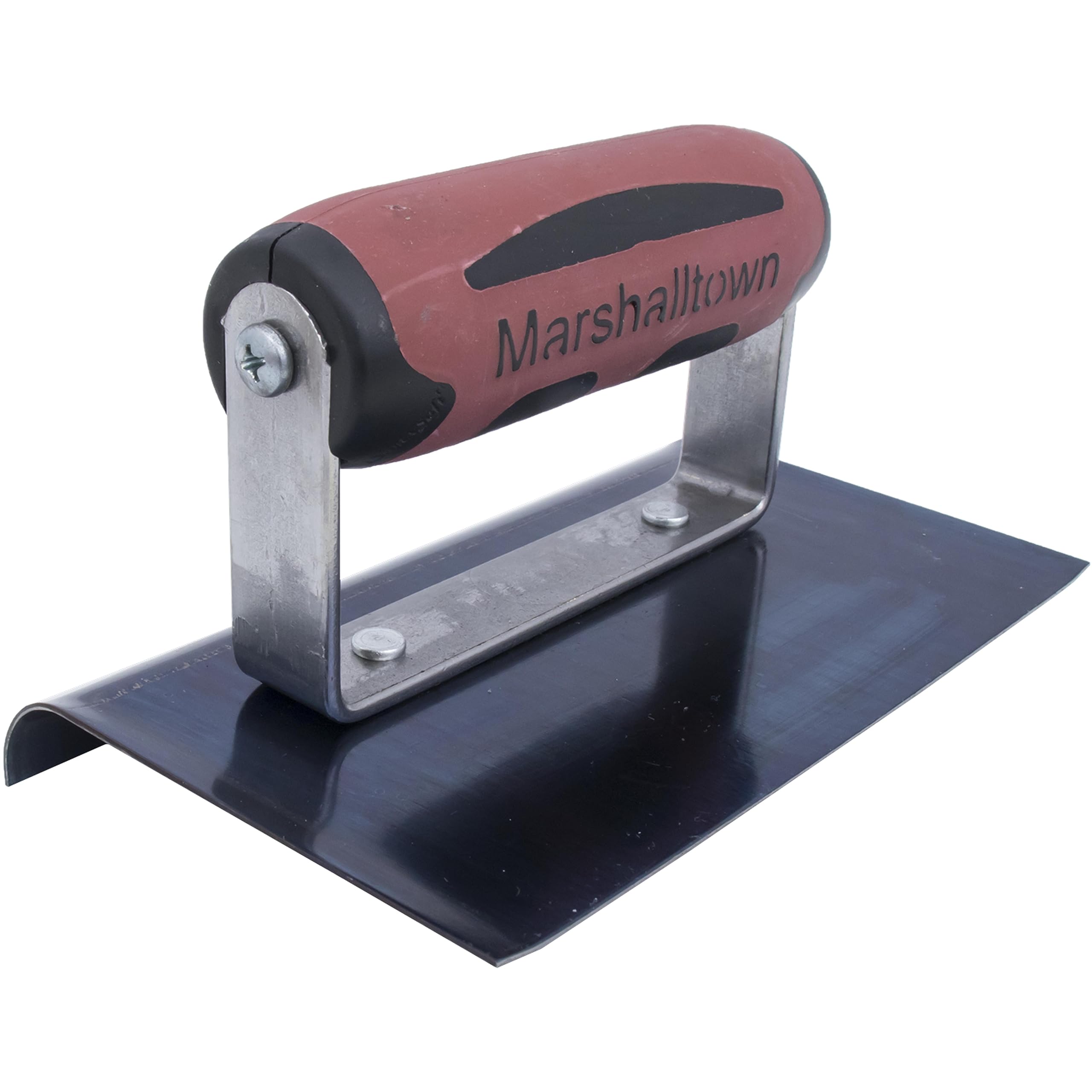 Marshalltown 14166 156BD Truelle de Bord extrémité Courbe, R 10mm, L 13mm, avec Manche DuraSoft, en Acier Bleu, Dimensions : 152x102 mm