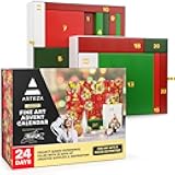 ARTEZA Advent Calendar 2024 (24 Days) Fine Art | Holiday Art Supplies Gift for Adults | Includes Paints, Brushes, and Project Kits | Curated by Tiffany Anna