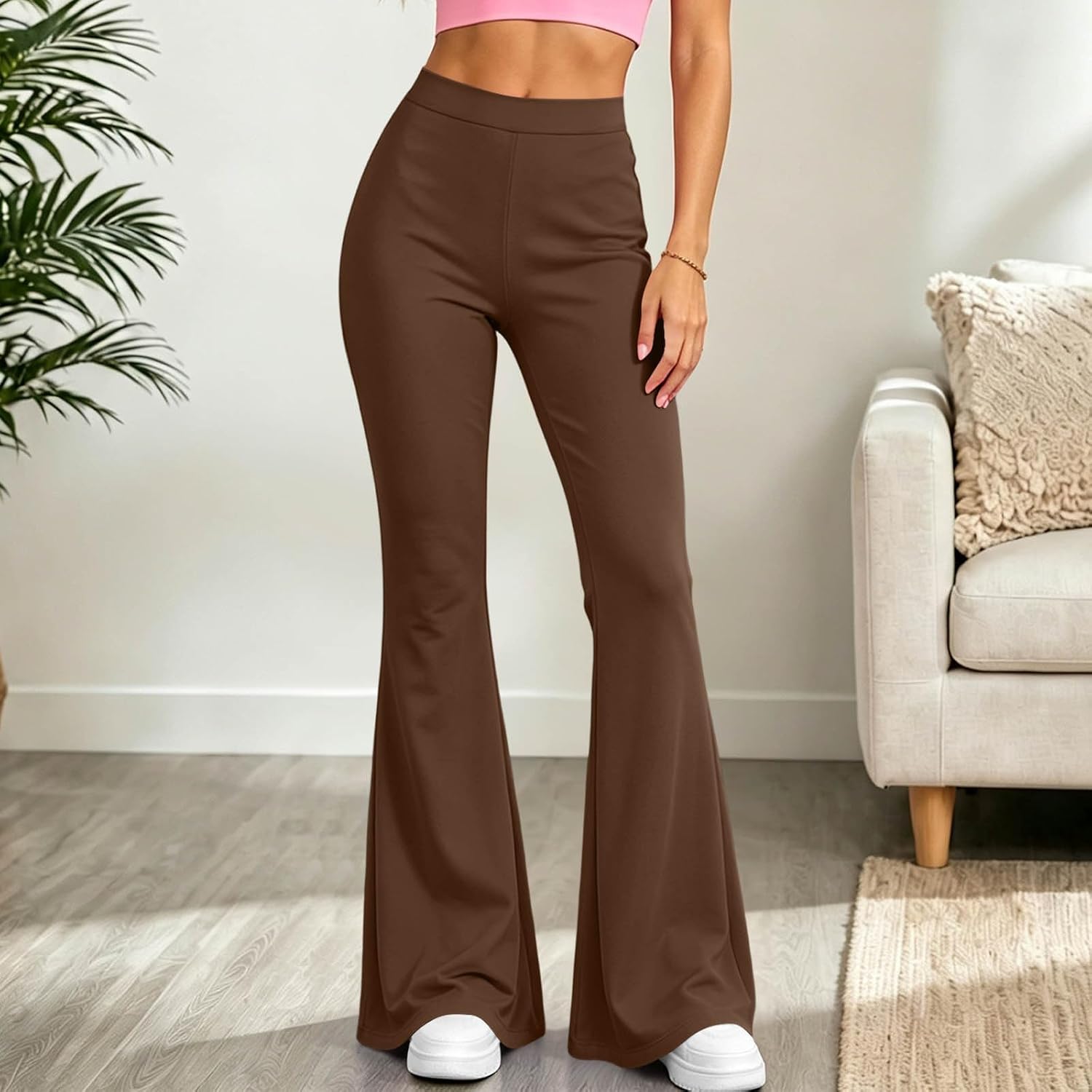 Flare Leggings for Women High Waisted Slim Yoga Pants