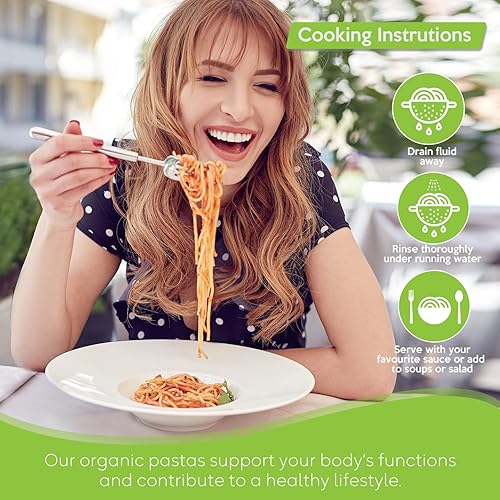 Miniatura 7 de Caloless Konjac Shirataki Noodles - Paquete de 6 bocadillos keto, pasta cetogénica, pasta baja en carbohidratos, sin gluten, veganos, aptos para