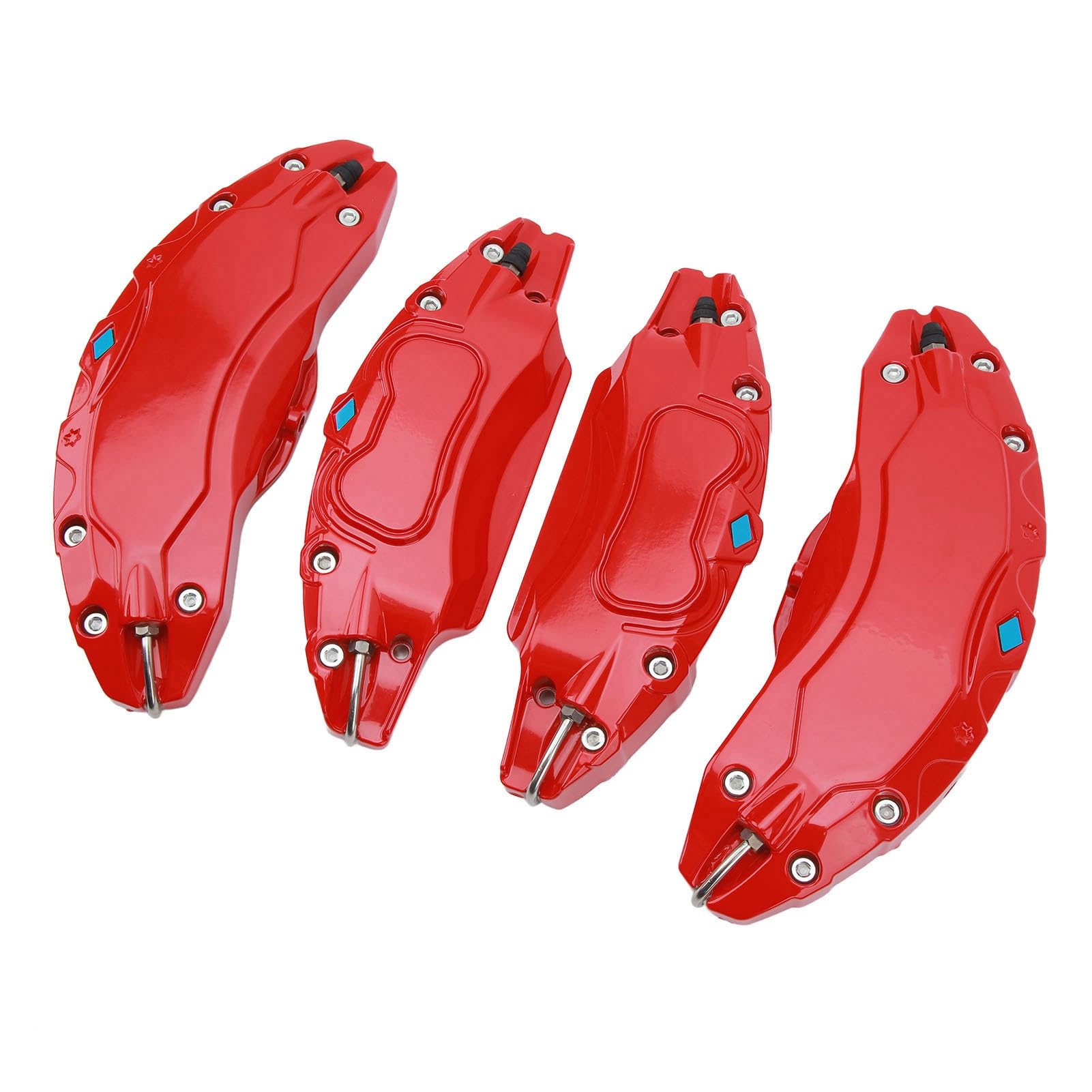 Tbest 4 Piezas de 19 Pulgadas 20 Pulgadas Cubiertas de Pinza de Freno de Disco de Coche, Cubiertas de Pinza de Cubo de Rueda de Aleación de Aluminio Cubierta Protectora de Pinza de (Rojo)