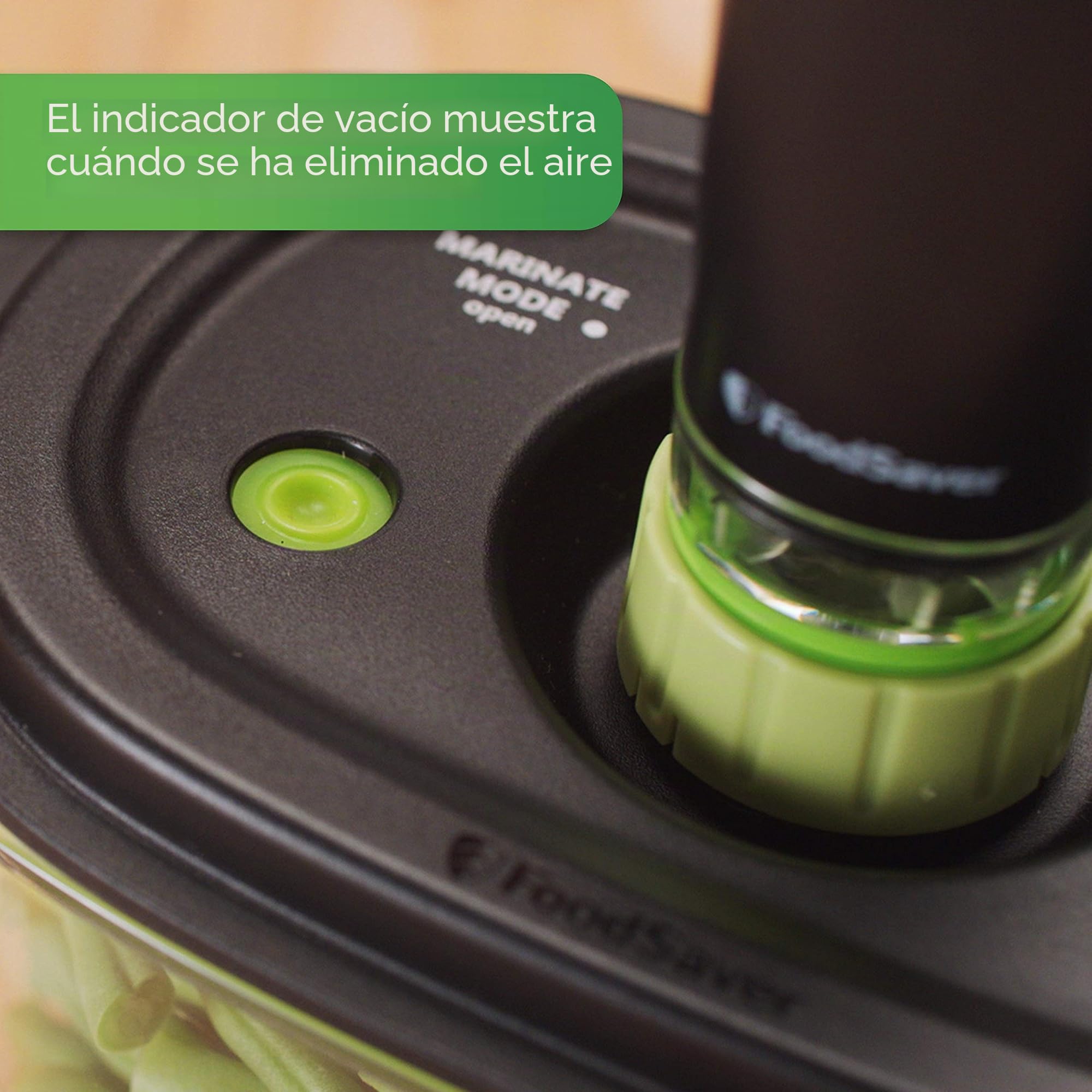 FoodSaver 2129973 Conservar y marinar 10 tazas de sellado al vacío – Contenedor para marinar rápido o congelador y almacenamiento de despensa, transparente