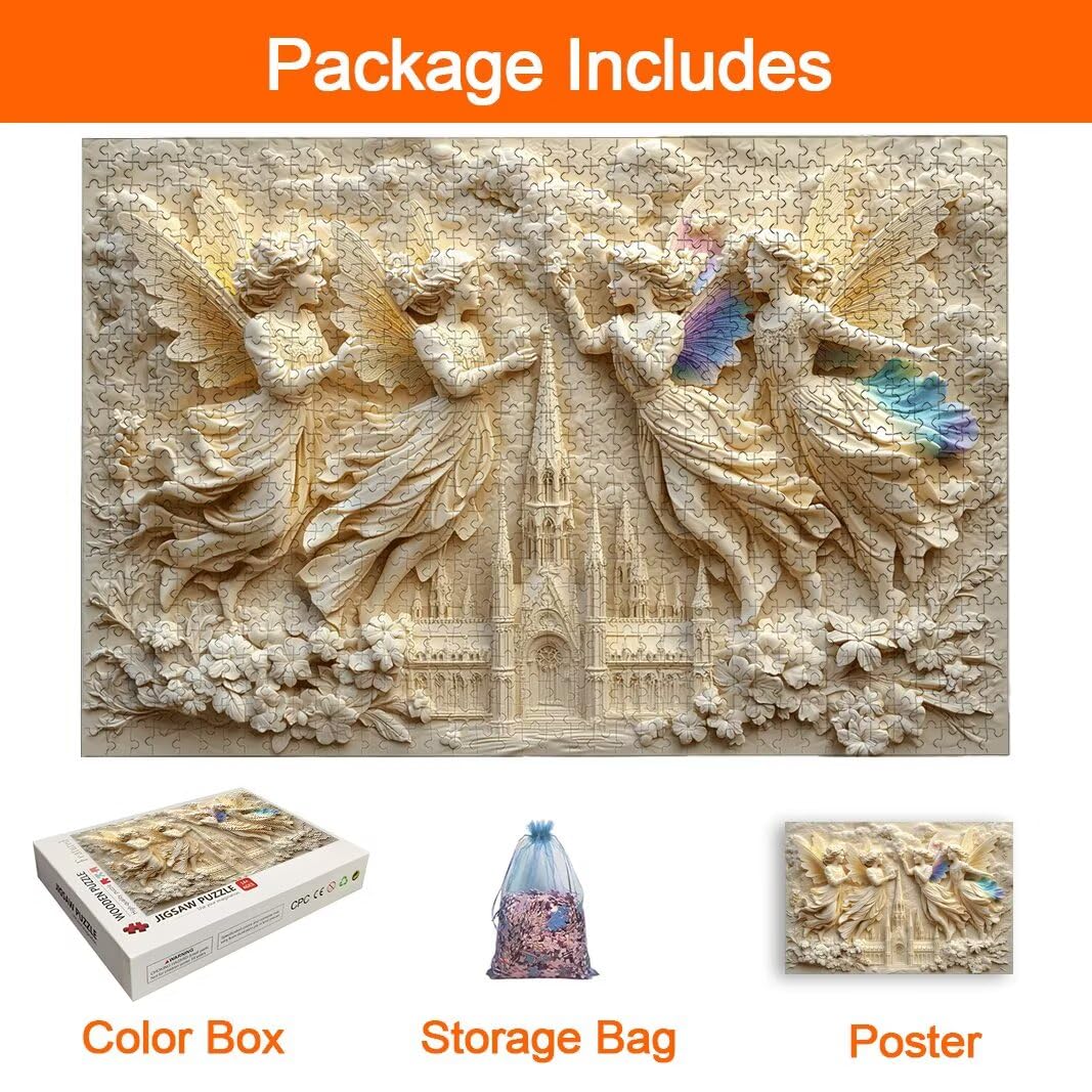 Puzzle 2000 Pezzi, Puzzle Angelo, Misura: 100x71cm, Regalo Donna/Uomo -8699