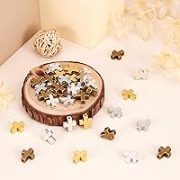 Vista 34 de Craftdady - Cuentas pequeñas de cruz de metal