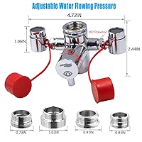Vista 2 de Kit de Estación de Lavaojos Montada en Grifo, Unidad de Lavaojos de Emergencia, Kit de Enjuague de Ojos de Primeros Auxilios Aprobado por OSHA, 1x