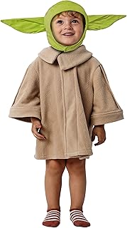 Gojoy Shop- Disfraz de Maestro Yoda para Baby Carnaval Halloween( Contiene:Tunica Manga Larga,Gorra y Mochila de Cuerdas.)