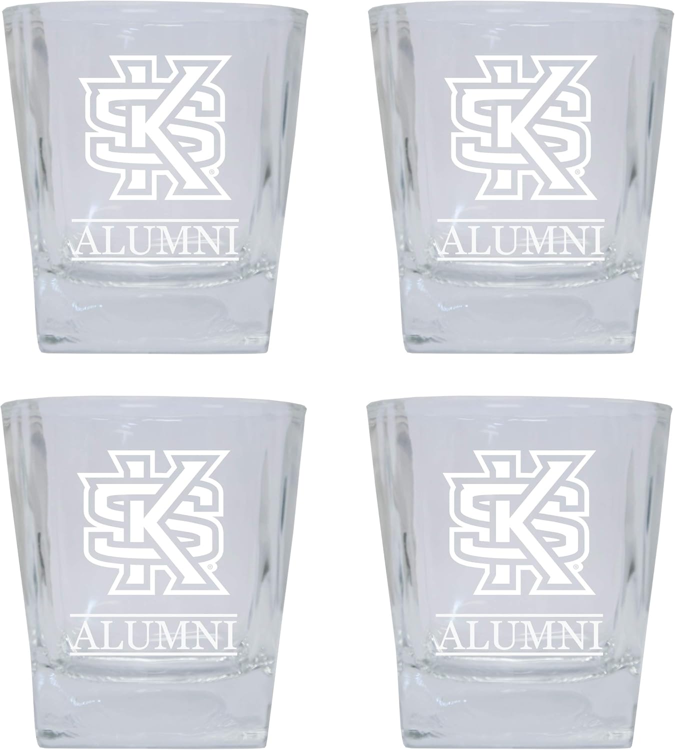 Kennesaw State Unviersity Etched Alumni 5 oz Shooter Glass Tumbler 4-Pack Officially Licensed Collegiate Product