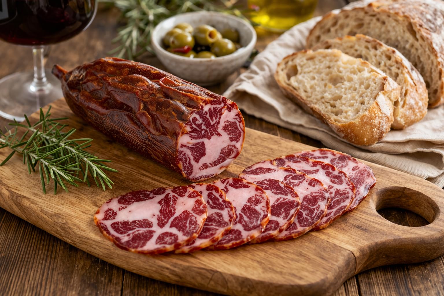 LUX IBÉRICO - Coppa Ibérica – Embutido Tradicional - Origen Extremadura - Envasado al Vacío - 600g