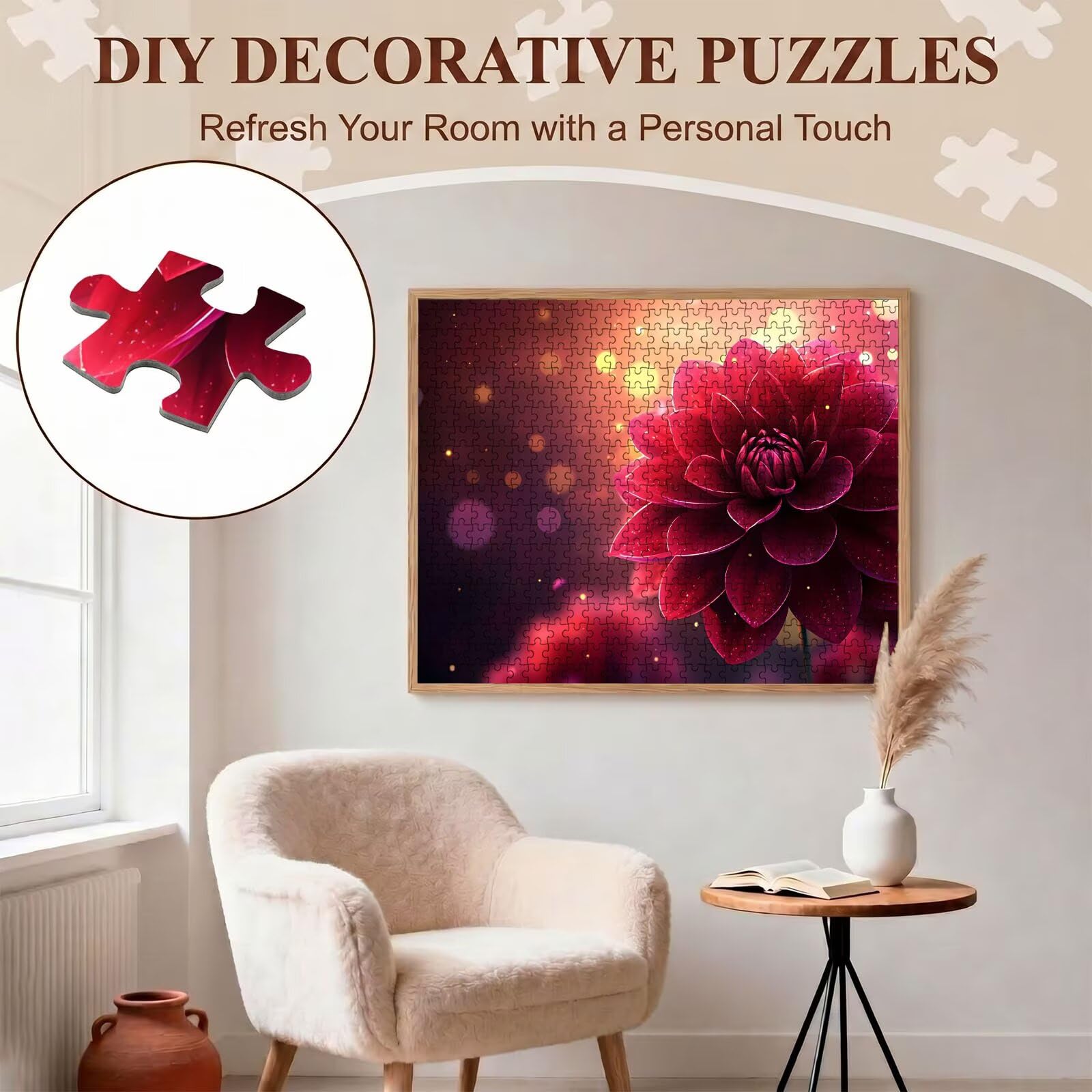 fiore sogno Puzzle 5000 Pezzi per Adulti, Puzzle in Legno - Collezione Classica con Poster Incluso - Sfida di Concentrazione e Passatempo Antistress, Gioco Educativo per Famiglia, 156 x 105 cm f0-360