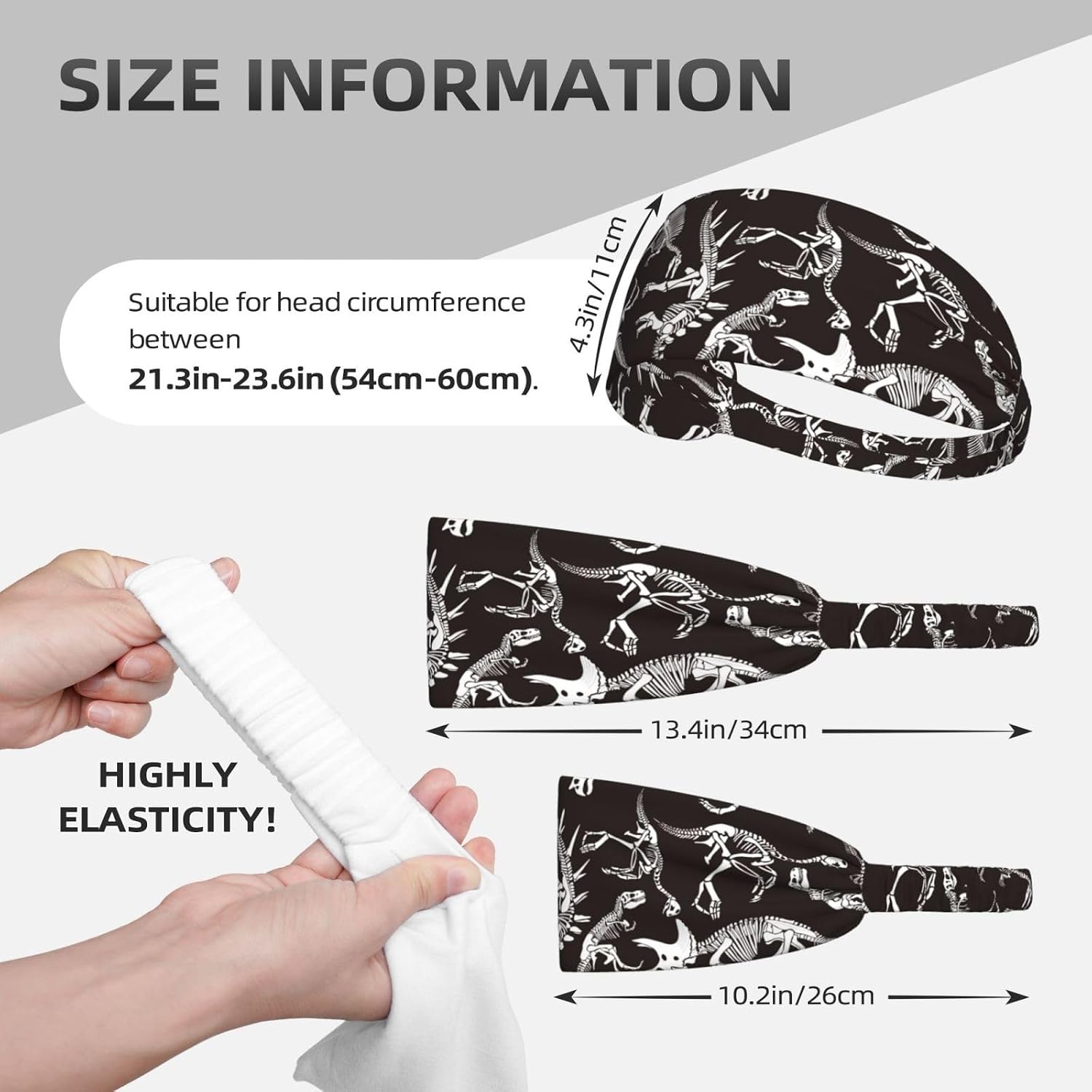 Sports Headbands for Men and Women,Sweatbands for Moisture Wicking,Suitable for Fitness Running Cycling Hiking Yoga Football Exercise