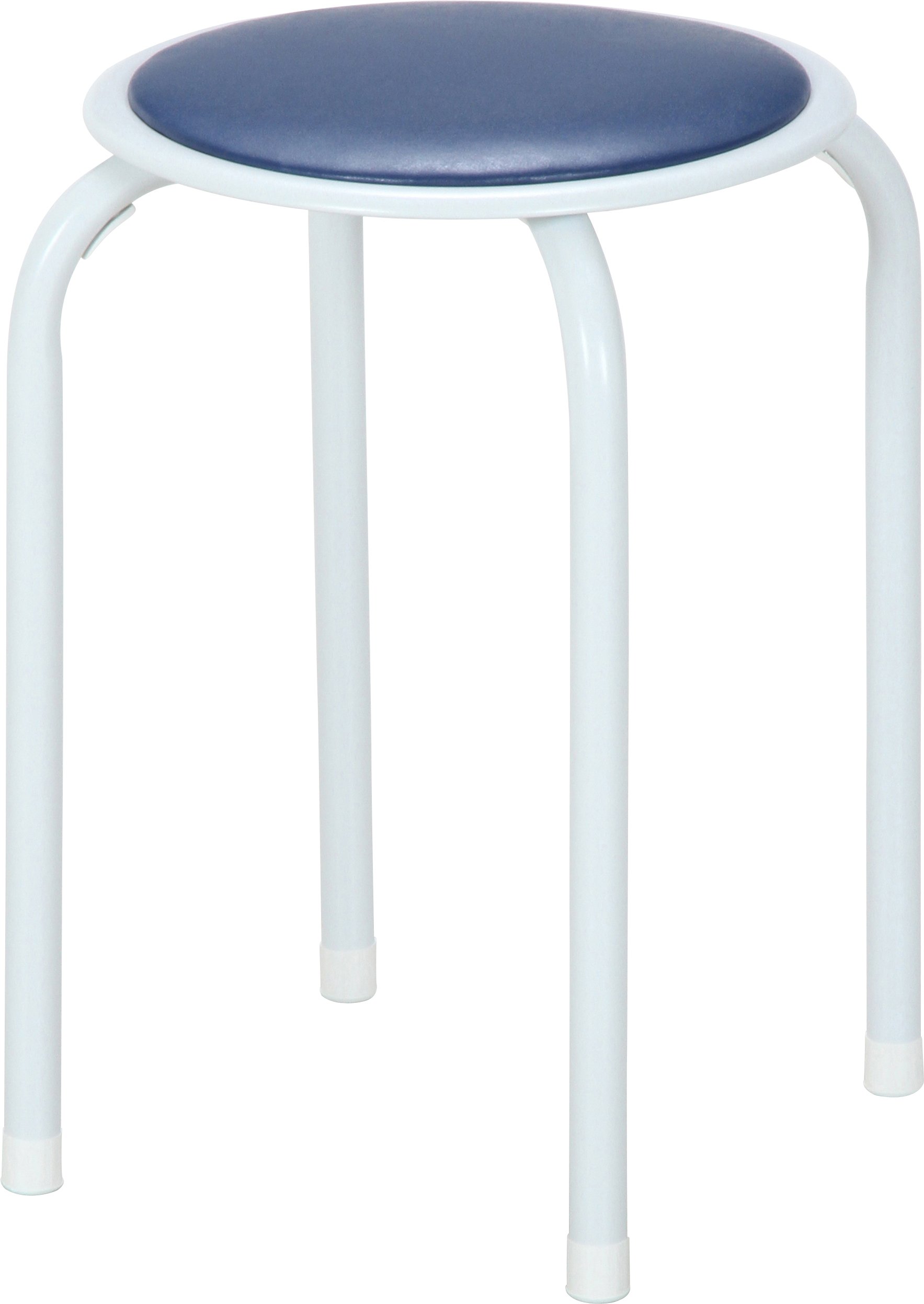 Amazon.co.jp: 不二貿易 パイプチェア 高さ45cm ブルー スタッキング 